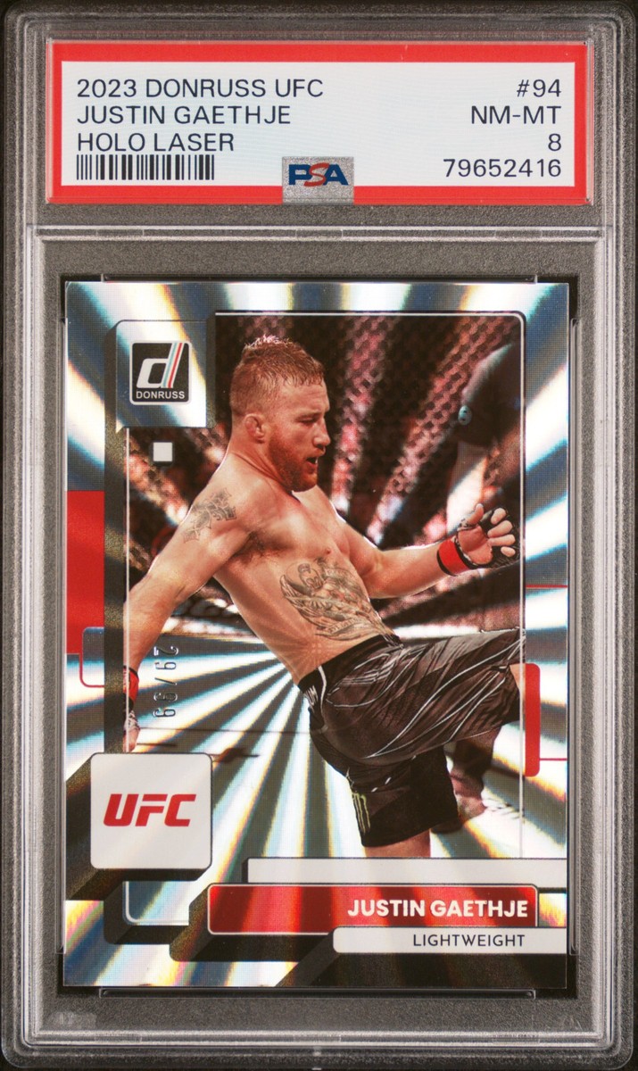 2023 Panini Donruss UFC #94 JUSTIN GAETHJE /99 Holo Laser