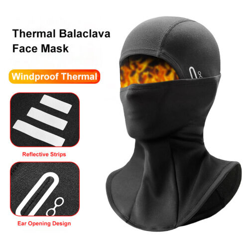 Motorcycle Balaclava Face Mask Cover Windproof Thermal Helmet Liner Hat Headwear - Picture 3 of 15