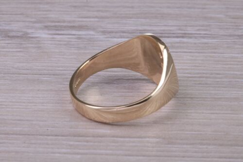 Four Natural Rubies set Yellow Gold Signet Ring - Picture 6 of 10