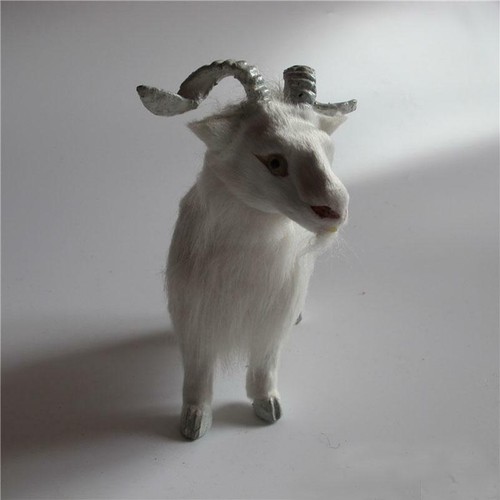 Novelty Simulation Goat Toys Sheep Animal Models Cognitive Fax Fur Lamb Decor  - Bild 8 von 9