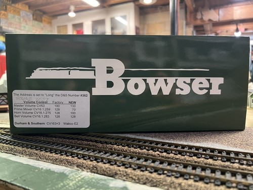 Bowser HO Baldwin Durham & Southern D&S #362 DC 25090 LOK SOUND CUSTOM - Picture 5 of 15