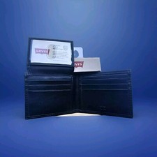 Levi's Men's RFID-Blocking Extra Capacity Traveler Bifold Wallet Black