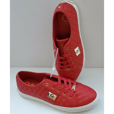 guess shoes red