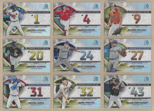 Bowman Scouts Top 100 2023 cromado - elige cualquiera - actualizado el 11/07/24 - Imagen 10 de 20