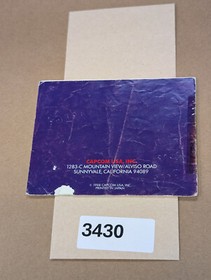 1943 Battle of Midway  - Nintendo NES- Manual Only **NO GAME! *Damaged*