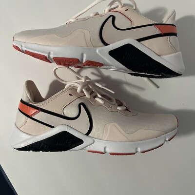 Nike Legend Essential Size 6 Womens Pink Black New Sneakers NIB Training Shoes