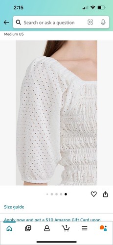 Top BB DAKOTA Steve Madden Smock My Way para mujer talla 3X nuevo con etiquetas - Imagen 8 de 9