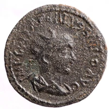 Volusian AE Issue Roman Antioch Pisidia Bronze Provincial Coin 251-253 AD