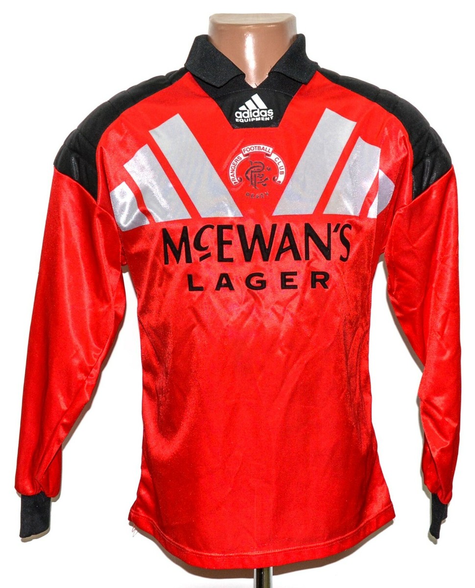 RANGERS SCOTLAND 1992/1994 GOALKEEPER FOOTBALL SHIRT ADIDAS
