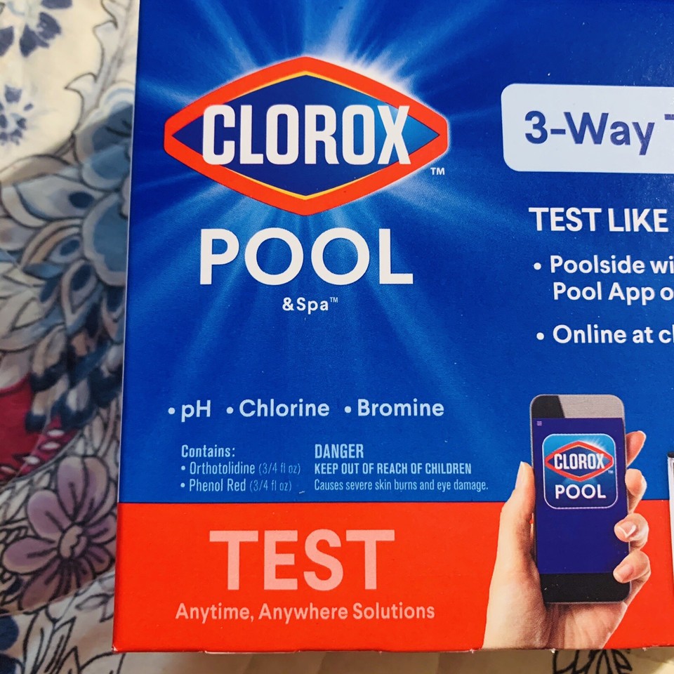 Clorox Pool and Spa 3 Way Test Kit Water Tests for pH Chlorine Bromine