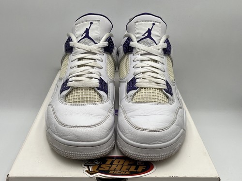 Air Jordan 4 Retro Metallic Purple 2020 Size 12 Authentic Rare AJ4 Used OG VTG - Picture 3 of 11