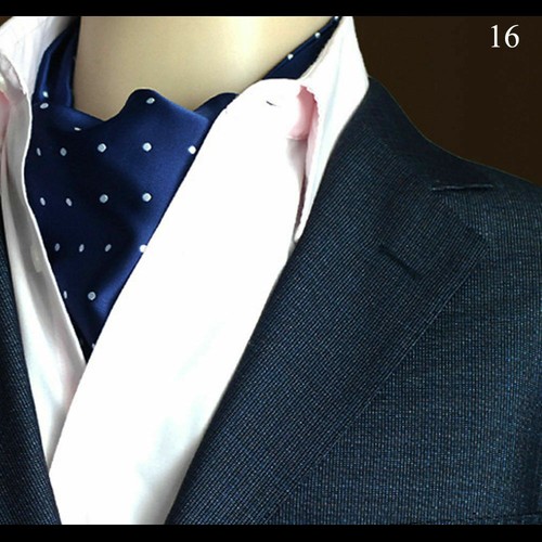 Hombres Moda Lunares Paisley Floral Corbatas Anchas Bufanda Corbata Ascot Corbata Brillante - Imagen 16 de 20