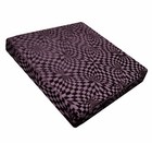 wg03t Purple Geometric Check 3D Box Shape Sofa Seat Pad Cushion Cover*Cust Size