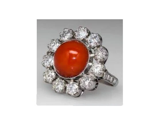 Обручальные коралловые кольца для мужчин