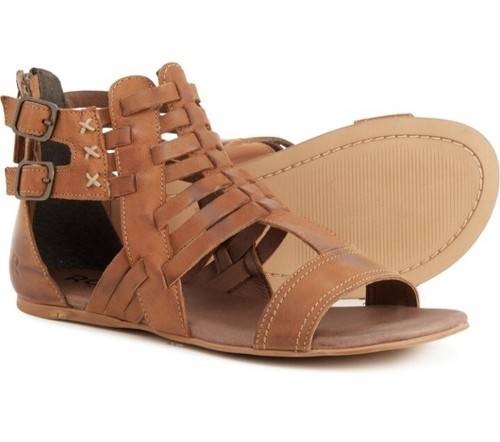 Roan By Bed Stu Bee Bosco Tan Gray Gladiator Women's Sandals Szs 6 6.5 7 8 - Picture 2 of 22