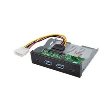 3.5 inch USB3.1 Hub Adapter Front Panel, TYPE-C A 2A2C 2 Ports 10Gbps