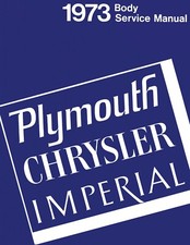 1973 Plymouth Chrysler Imperial Body Service Manual