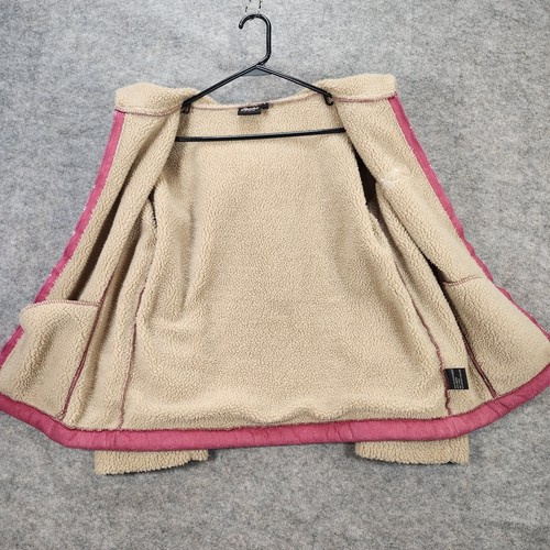 Chaqueta Sherpa Vaquera Hardware Mujer Pequeña Rosa Tareas Granero Abrigo Cremallera Completa Con Capucha - Imagen 15 de 16
