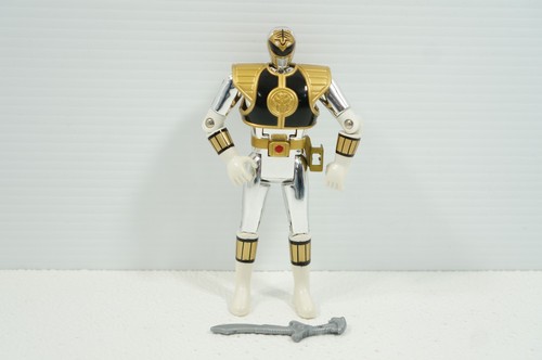 Mighty Morphin Power Rangers Metallic White Ranger Auto Morphin Bandai 1995
