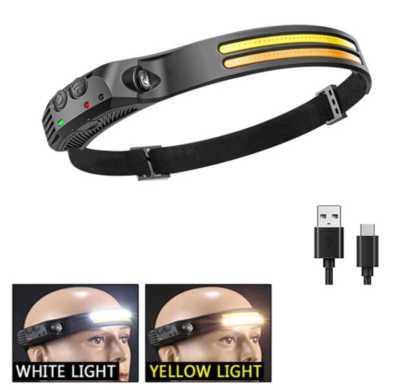 Faro Led USB Ricaricabile Faro Zoom Impermeabile XM-L T6 Testa - Foto 9