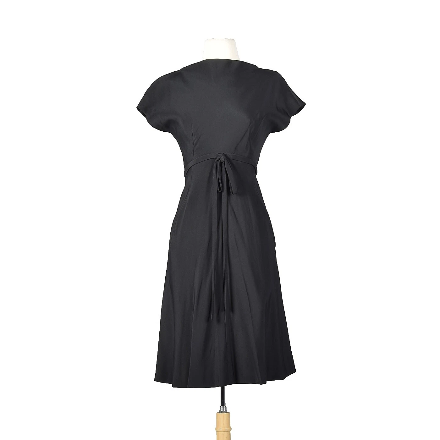 Black 1960s 100% Silk Vintage Dresses for Women