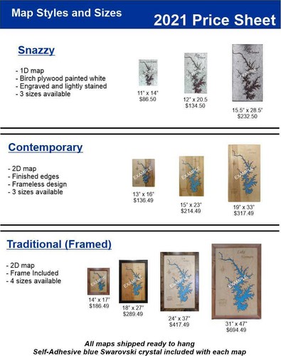 Sproat Lake, BC, CAN - Laser Cut Wood Map | Wall Art | Made to Order - 第 3/6 張圖片
