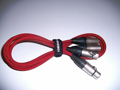 2 Stück Profi-Audiokabel XLR 2 m blau Neutrik-XLR SPAR SC Club Series MK II