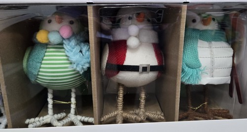 10pc Featherly Friends 2024 Reunion Collection Christmas Birds Set by Wondershop - Picture 4 of 7