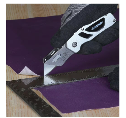 New: Pocket Folding Utility Knife | Lock-Back, Quick Change Blade Box Cutter - Picture 8 of 10