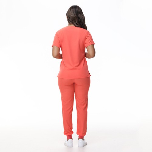 Women Medical Scrub Doctor Uniform Top + Pants Nurse Dentist Hospital Pocket Set - Picture 29 of 32