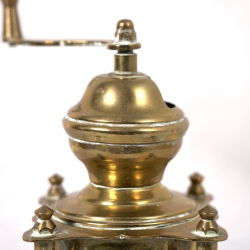 Antique Brass Coffee Grinder Coffee Grinder TOP Maker Logo on Bottom (Pic-2) - Picture 10 of 12