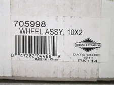 Briggs and Stratton Snapper Wheel Assembly 10X2 Part Number 705998 750 1092