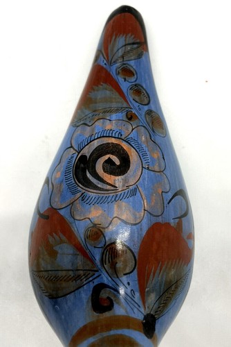 Tonala Pottery Hand Painted Mexican Pottery Bird Figurine Folk Art Tonala Mexico - Picture 5 of 11