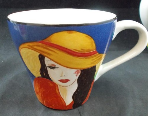 Sango Cafe Paris Group of 1 Cup and 2 Mugs 4914 1 SMALL NICK IN MUG - Picture 5 of 8