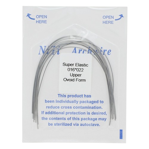 Alambre de arco de ortodoncia dental Niti súper elástico ovoide rectangular 1622 1725 U L - Imagen 3 de 28