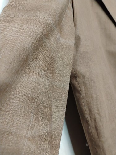 Women’s Light Brown Linen Blend Blazer by J.R.T. by Newport News: Size 14 - Picture 4 of 17