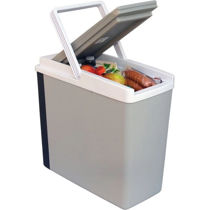 Portable 18 Qt Thermoelectric Cooler, 12 Volt Electric Compact Car Travel Fridge