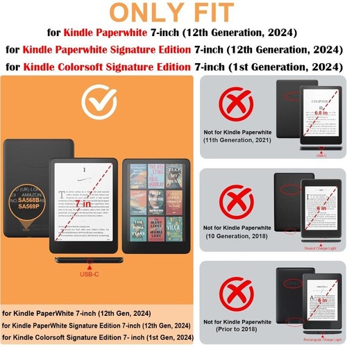 TPU Colorsoft Case for Kindle Paperwhite 2024 7 inch (12th Gen) - Picture 2 of 23