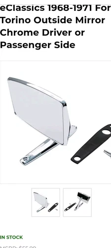 Original Outside Rear View Mirror - 1962-66 And Door Handle  Ford Cars Mustang