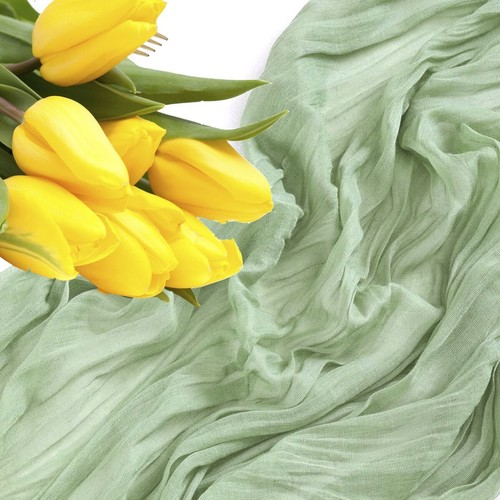 Käsetuch Gaze Tischläufer 17" x 108" Hochzeit Empfang Party Veranstaltungen Dekor - Bild 55 von 60