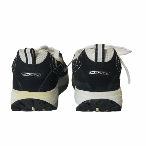 Skechers Shape Ups Walking Fitness Tennis Shoes Black White US 7 11809E Lace Up - Picture 5 of 12