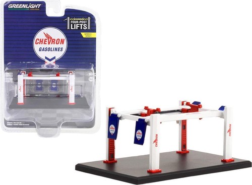 Adjustable Four-Post Lift Chevron White and Red Four-Post Lifts Series 5 1/64 by - Picture 9 of 12