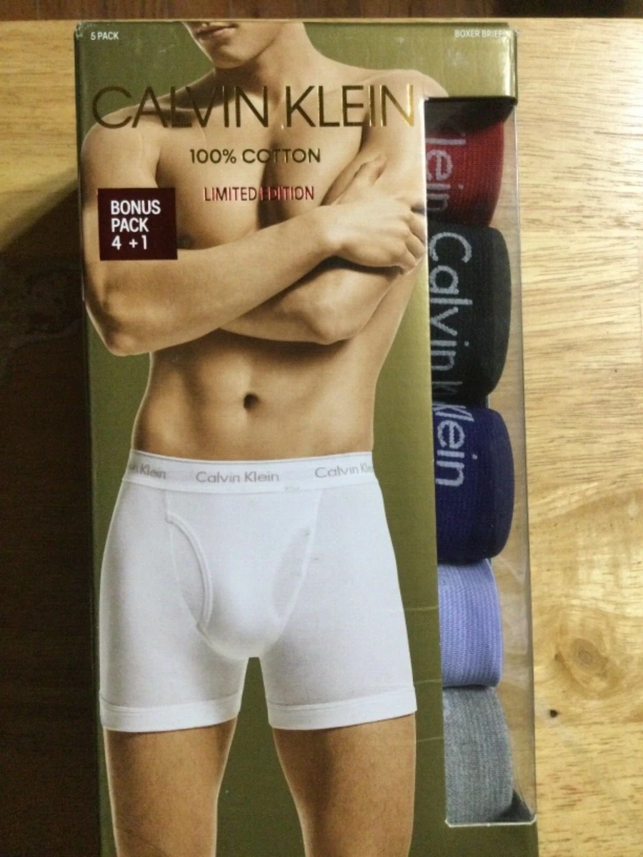 Calvin Klein Men's Cotton Classics 5-Pack Boxer Brief, Small at   Men's Clothing store