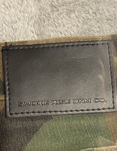 Smoke Rise Men's Camo Denim Jeans Zipper Detail Cotton Blend Actual Size 29x30 - Picture 10 of 10