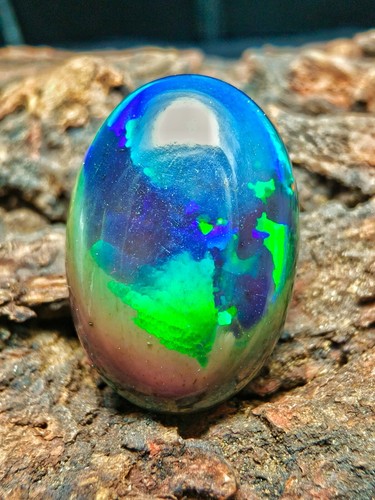 17.40 CT Genuine Welo Fire Opal Cabochon Oval Cut Polished Opal Gemstone Making - Picture 1 of 6