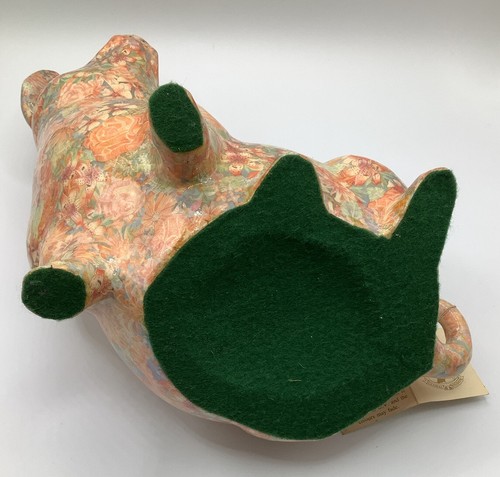 Global Studios Ceramic Decoupage (Simon) Pig Handmade England Authenticity Certi - Picture 10 of 12