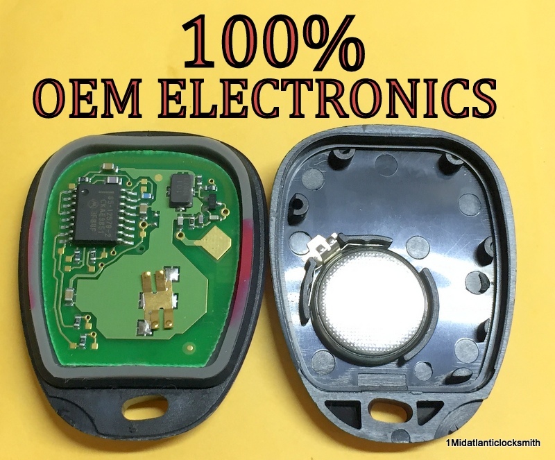 Genuine OEM GM Keyless Entry Remote Fob - 4 Button - ABO0204T / 10246215 - Chevy Buick Pontiac Olds