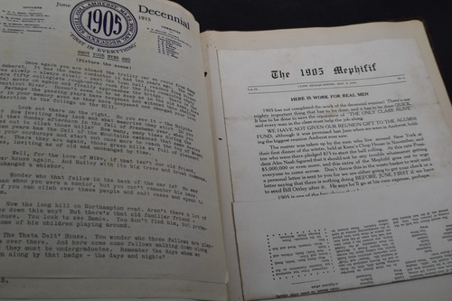 1905 - AMHERST COLLEGE Scrap Book - Edward A Bailey *Beta Theta Pi*Programs* - Picture 13 of 21