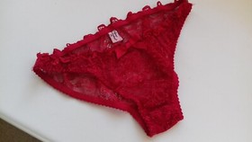 AGENT PROVOCATEUR SEXY RARE RED LOVE BRIEF 2 SMALL UK 8 BNWOT