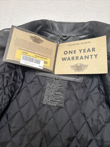 Giacca Harley Davidson ala in pelle invecchiata 97068-04VM rara da trovare! Uomo grande - Foto 12 di 17
